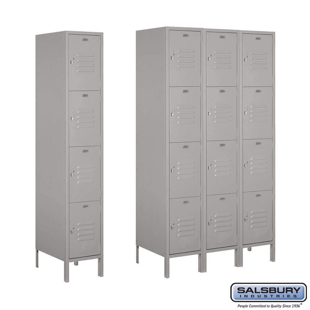 Free Lockers Revit Download – 15" Wide Four Tier Standard Metal Locker ...